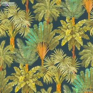วอลเปเปอร์ลายใบไม้ Tropical