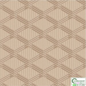 วอลเปเปอร์สไตล์โมเดิร์นลายตาข่ายสีน้ำตาลทอง