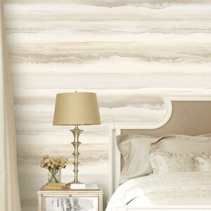 วอลเปเปอร์ไล่เฉดสีแนวนอน สีครีมชมพู