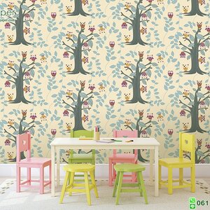 วอลเปเปอร์ลายการ์ตูนห้องเด็ก No.58132.