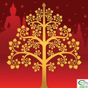 วอลเปเปอร์ลายต้นโพธิ์ THAI-303