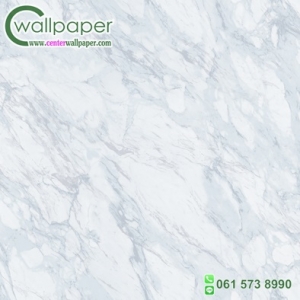 วอลเปเปอร์ติดผนังลายหินอ่อน สีขาวฟ้า
