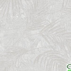 วอลเปเปอร์ลายใบไม้ สีเทา