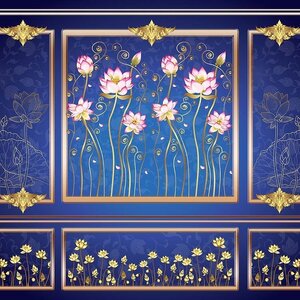 วอลเปเปอร์สั่งพิมพ์ภาพดอกบัว