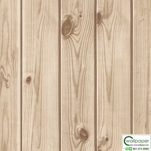 วอลเปเปอร์ลายไม้ระแนงขนาด 8 ซม.สีน้ำตาลอ่อน No.88648-1
