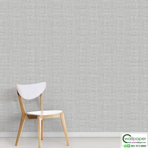 วอลเปเปอร์ ลายกระสอบสีเทาอ่อนผสมสีเงิน No.26944