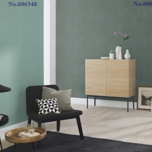 วอลเปเปอร์ติดผนังลายเรียบพื้น สีเขียว