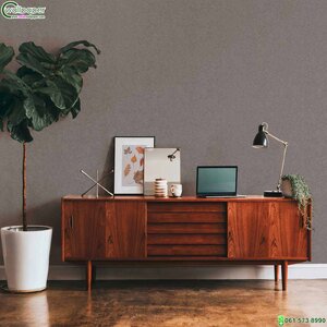 วอลเปเปอร์ลายปูนเปลือยสีเทาแข้ม