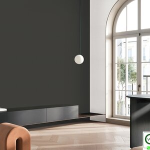 วอลเปเปอร์ห้องนั่งเล่นสีพื้นเทาอ่อนสว่าง No.25078-3