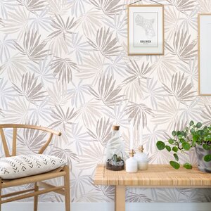 วอลเปเปอร์ติดผนังลายใบไม้ Tropical
