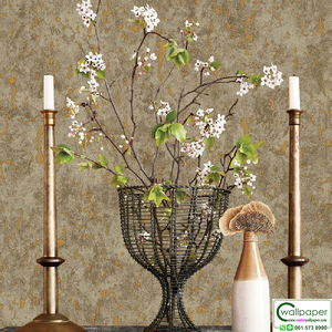 วอลเปเปอร์ลายคอนกรีตสีน้ำตาลทอง