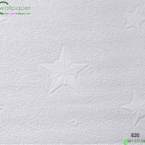 วอลเปเปอร์ฝ้า เพดาน ลายดาวสีเทา