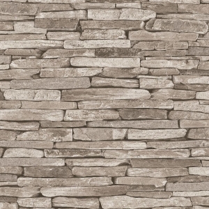 วอลเปเปอร์ลายหินซ้อน สีน้ำตาล