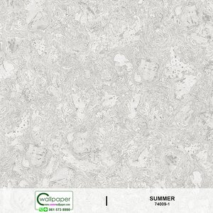 วอลเปเปอร์ลายหินอ่อน สีเทา No.74009-1