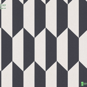 วอลเปเปอร์ติดผนังลายกราฟฟิค3D สีดำ