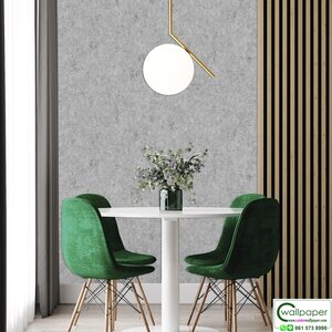 วอลเปเปอร์บ้านลายปูนเปลือยสีเทาแข้ม No.9814-3