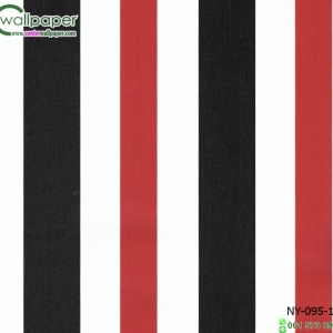 วอลเปเปอร์ติดผนังลายทางสีดำ,แดง,ขาว