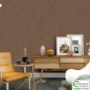 วอลเปเปอร์ลายไม้ สีน้ำตาล No.7839-3