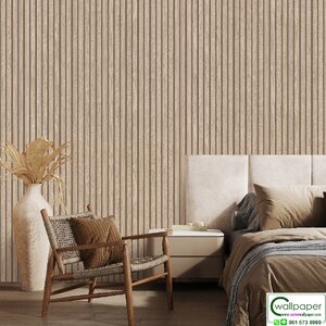 วอลเปเปอร์ติดผนังลายไม้ระแนง