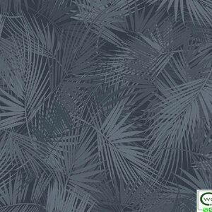 วอลเปเปอร์ลายใบไม้ สีกรมท่า