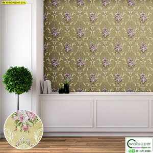 วอลเปเปอร์ลายดอกไม้วินเทจ No.RC350207