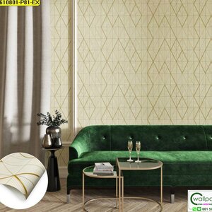 วอลเปเปอร์ลายเหลี่ยมกราฟิกสีน้ำตาลอ่อน