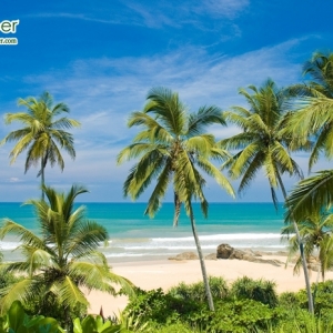 ภาพวิวสั่งพิมพ์ภาพชายหาดสวย