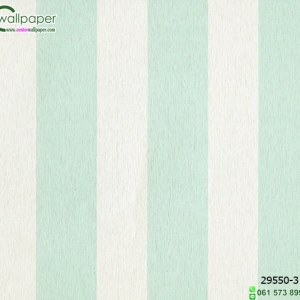 วอลเปเปอร์ ลายทางสีเขียวสลับขาว