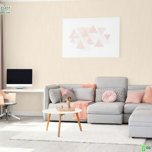 วอลเปเปอร์ลายเส้นผ้าไหม สีครีม