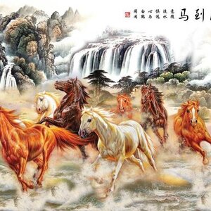 วอลเปเปอร์สั่งพิมพ์ลายม้ามงคล JHC-7