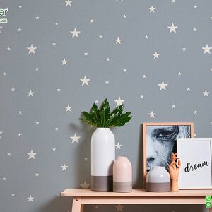 วอลเปเปอร์ติดผนังลายการ์ตูน รูปดาว