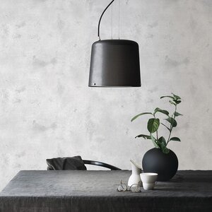 วอลเปเปอร์เกาหลีหน้ากว้าง 1 เมตร ลายปูนเปลือยสีเทา