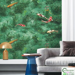 วอลเปเปอร์ฮวงจุ้ยลายปลาคาร์ฟ No.88635-1