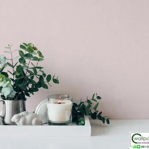 วอลเปเปอร์ลายผ้า สีชมพูอ่อน