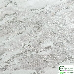 วอลเปเปอร์ลายหินอ่อนสีเทาอ่อน มีกลิตเตอร์ สีเงิน No.DCG2509-2