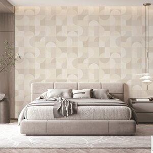 วอลเปเปอร์โมเดิร์นสีน้ำตาลครีม NO.TE2412-1