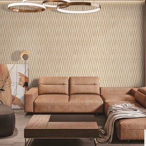 วอลเปเปอร์โมเดิร์นกราฟฟิค สีน้ำตาลทอง NO.TE2410-5