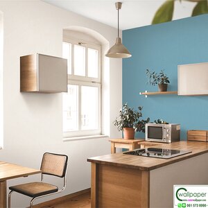 wallpaper สีฟ้า No.429-7