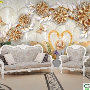 วอลเปเปอร์สั่งพิมพ์ลายดอกไม้ F3D-A-7