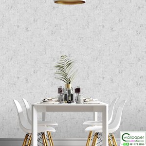 วอลเปเปอร์บ้านลายปูนเปลือย สีขาวเทา No.9814-1