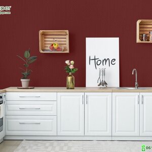 วอลเปเปอร์ลายเส้นผ้าไหม สีแดง