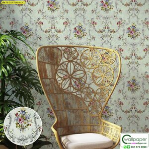 วอลเปเปอร์ลายดอกไม้วินเทจ No.GU875404