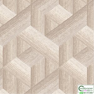 วอลเปเปอร์สไตล์โมเดิร์นลายตาข่ายสีน้ำตาล