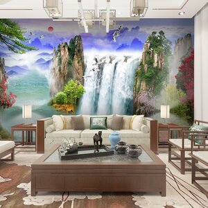 วอลเปเปอร์ปริ้นต์ติ้งลายน้ำตกมงคล JWT-11