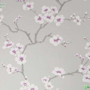 วอลเปเปอร์ลายดอกไม้สีขาวชมพู