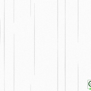 วอลเปเปอร์สไตล์โมเดิร์น ลายเส้นสีเงิน พื้นสีขาวอมเทา