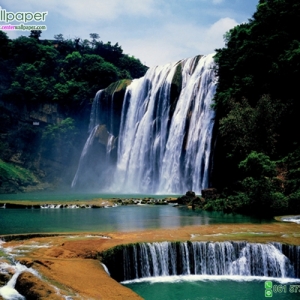 ภาพวิวสวยๆภาพน้ำตกหวงกั่วซู่