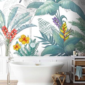 วอลเปเปอร์พิมพ์ลายภาพสวนป่า Premium PM-085-G