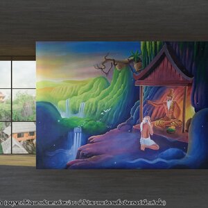 วอลเปเปอร์สั่งผลิตลายพระเวสสันดรชาดก P-THD-30