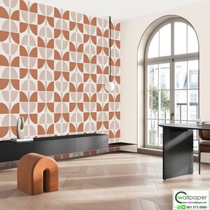 วอลเปเปอร์โมเดิร์น ลายสามเหลี่ยม No.72513-2